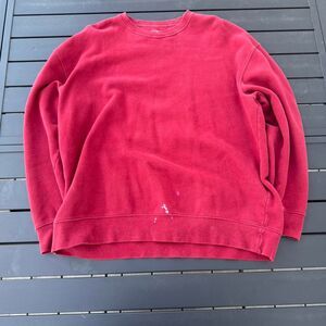 Croft-barrow Men's Red and Burgundy Sweatshirt